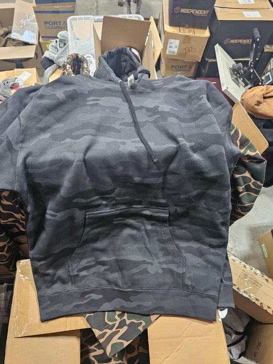 Hoodie Black Camo (sizes run small, size up!)